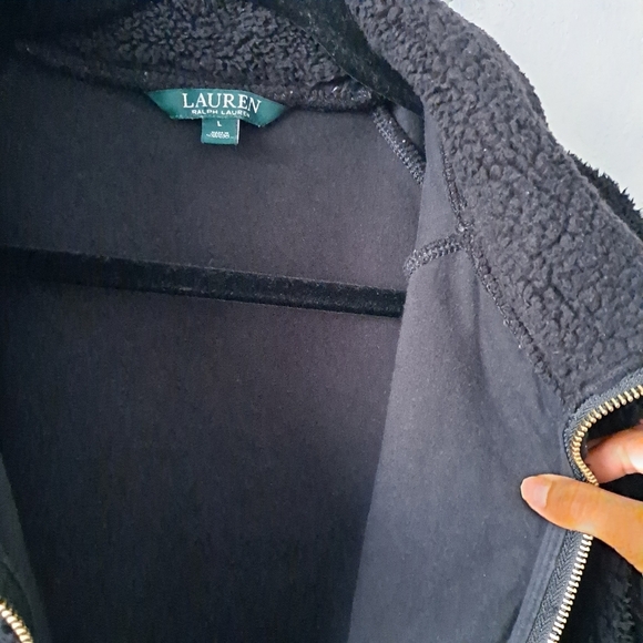 Lauren Ralph Lauren Black Cozy Sweatshirt - Picture 6 of 7